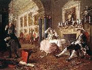 William Hogarth The Tete a Tete from the Marriage a la Mode series France oil painting artist